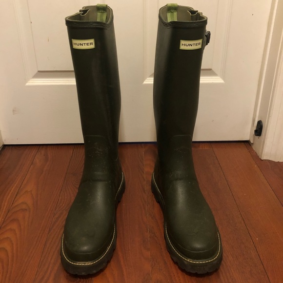Hunter Men's Balmoral Side Adjustable Rain Boots 12 - Picture 1 of 10